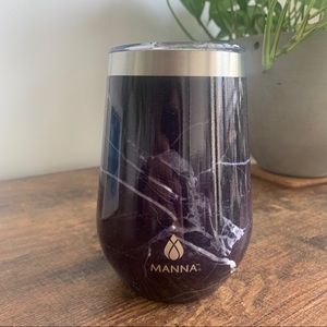 MANNA 12oz Black Marble Stemless Insulated Cup